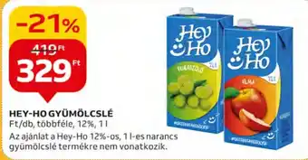 Auchan HEY-HO GYÜMÖLCSLÉ 1 l ajánlat
