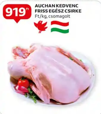 Auchan AUCHAN KEDVENC FRISS EGÉSZ CSIRKE 1 kg ajánlat