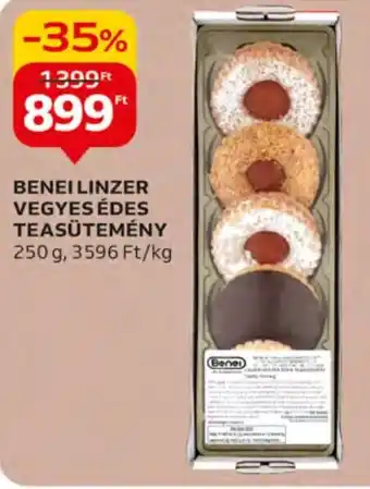 Auchan BENEI LINZER VEGYES ÉDES TEASÜTEMÉNY 250 g ajánlat