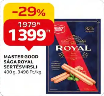 Auchan MASTER GOOD SÁGA ROYAL SERTÉSVIRSLI 400 g ajánlat