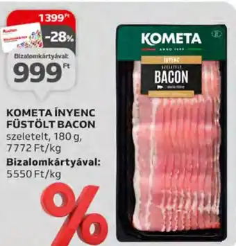 Auchan KOMETA ÍNYENC FÜSTÖLT BACON 180 g ajánlat
