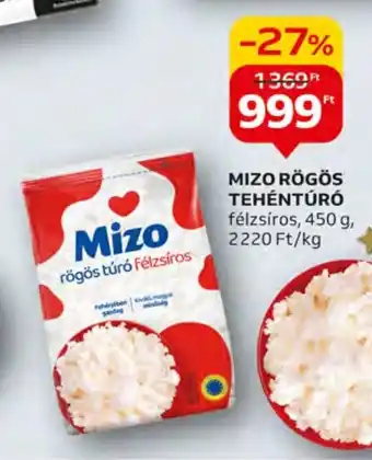 Auchan MIZO RÖGÖS TEHÉNTÚRÓ 450 g ajánlat