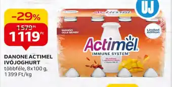 Auchan DANONE ACTIMEL IVÓJOGHURT 8 x 100 g ajánlat