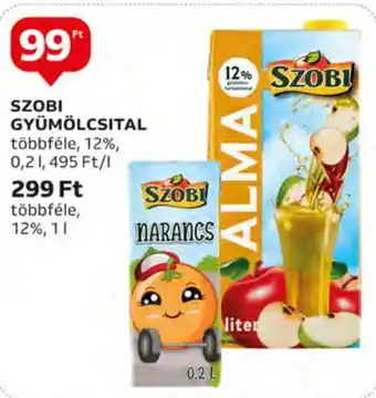 Auchan SZOBI GYÜMÖLCSITAL 0,2 l ajánlat