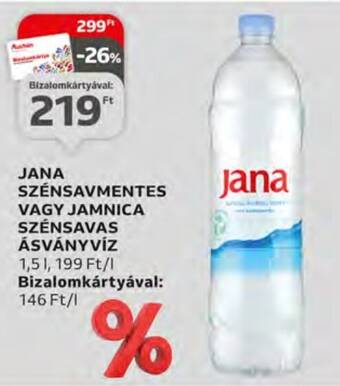 Auchan JANA SZÉNSAVMENTES stb. 1,5 l ajánlat