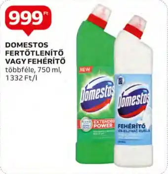 Auchan DOMESTOS FERTŐTLENÍTŐ VAGY FEHÉRÍTŐ 750 ml ajánlat