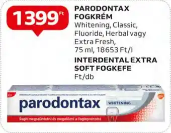 Auchan PARODONTAX FOGKRÉM 75ml ajánlat