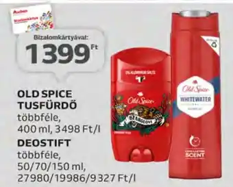 Auchan OLD SPICE TUSFÜRDŐ 400ml ajánlat