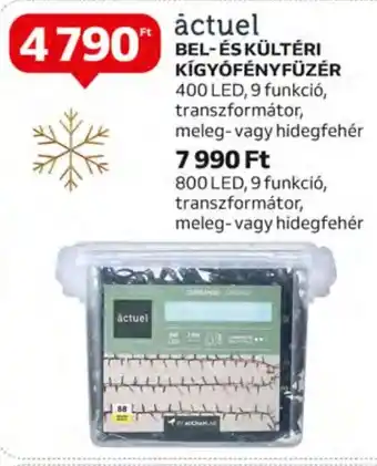 actuel BEL- ÉS KÜLTÉRI KÍGYÓFÉNYFÜZÉR 1 db