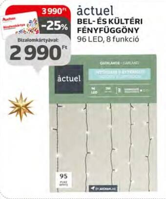 Auchan actuel BEL- ÉS KÜLTÉRI FÉNYFÜGGÖNY 1 db ajánlat