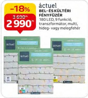 Auchan actuel BEL- ÉS KÜLTÉRI FÉNYFÜZÉR 1 db ajánlat