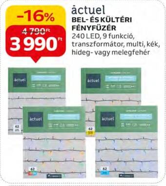 Auchan actuel BEL- ÉS KÜLTÉRI FÉNYFÜZÉR 1 db ajánlat