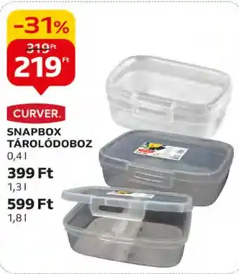 Auchan CURVER SNAPBOX TÁROLÓDOBOZ 1 db ajánlat