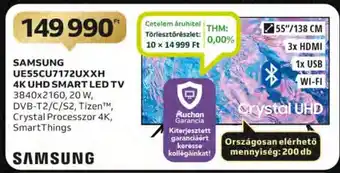 Auchan SAMSUNG UE55CU7172UXXH 4K UHD SMART LED TV ajánlat