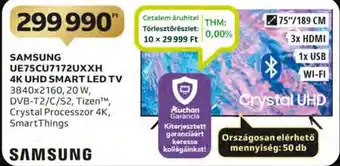 SAMSUNG UE75CU7172UXXH 4K UHD SMART LED TV