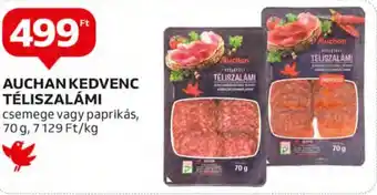 Auchan AUCHAN KEDVENC TÉLISZALÁMI 70g ajánlat