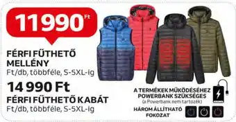 Auchan FÉRFI FŰTHETŐ MELLÉNY ajánlat
