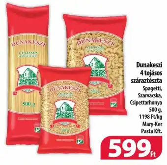 Coop Dunakeszi 4 tojásos száraztészta 500g ajánlat