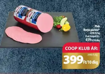 Coop Pick Borjú párizsi 10dkg ajánlat