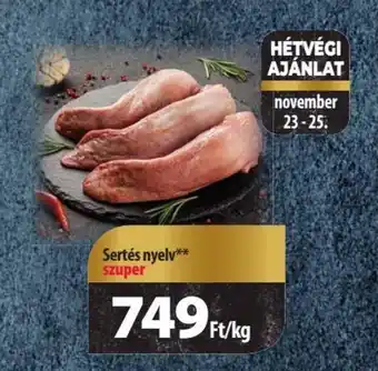 Coop Sertés nyelv 1kg ajánlat