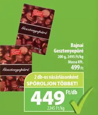 Coop Bajnai Gesztenyepüré 200g ajánlat