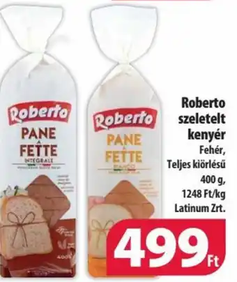 Coop Roberto szeletelt kenyér 400g ajánlat