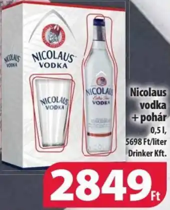 Coop Nicolaus vodka pohár 0,5l ajánlat