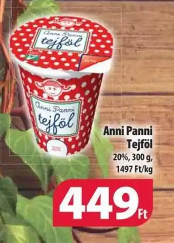 Coop Anni Panni Tejföl 300g ajánlat