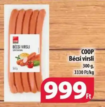 Coop СООР Bécsi virsli 300g ajánlat