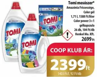 Coop Tomi mosószer 1,71l ajánlat