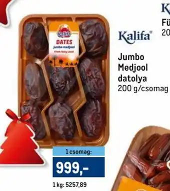 Metro Kalifa Jumbo Medjool datolya 200 g ajánlat