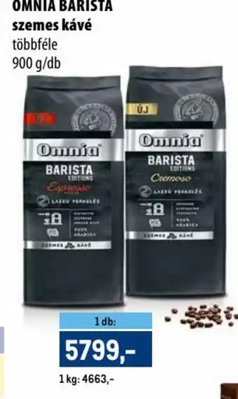Metro OMNIA BARISTA szemes kávé 900g ajánlat