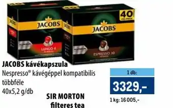 JACOBS kávékapszula 40x5,2g
