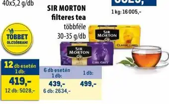 Metro SIR MORTON filteres tea 35g ajánlat