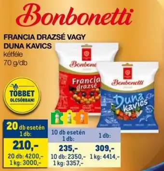Metro FRANCIA DRAZSÉ VAGY DUNA KAVICS 70g ajánlat