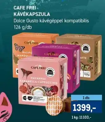 CAFE FREI KÁVÉKAPSZULA 126g