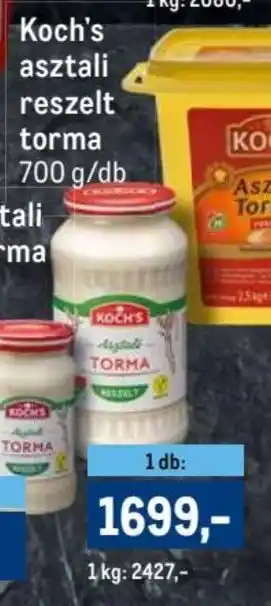Koch s asztali reszelt torma 200 g