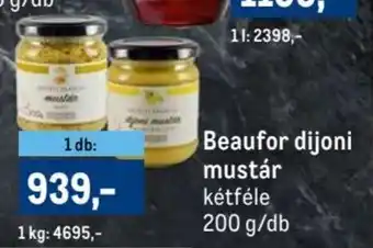 Metro Beaufor dijoni mustár 200g ajánlat