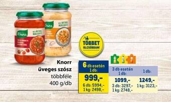 Metro Knorr üveges szósz 400g ajánlat