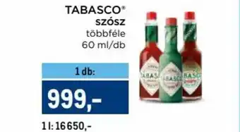 Metro TABASCO szósz 60 ml ajánlat