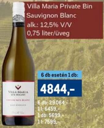 Metro Villa Maria Private Bin Sauvignon Blanc 0,75l ajánlat