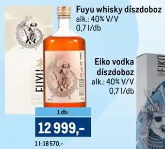 Metro Fuyu whisky díszdoboz 0,7l ajánlat