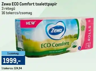 Metro Zewa ECO Comfort toalettpapír ajánlat