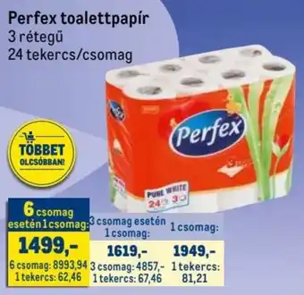 Metro Perfex toalettpapír ajánlat