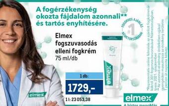 Metro Elmex fogszuvasodás elleni fogkrém 75 ml ajánlat