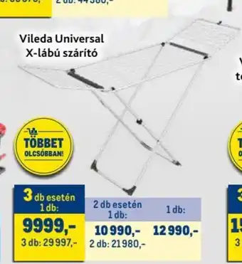 Metro Vileda Universal X lábú szárító ajánlat
