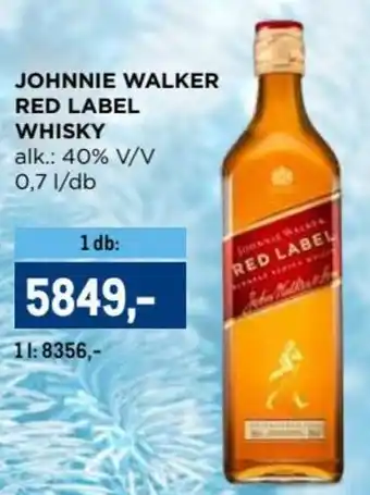 JOHNNIE WALKER RED LABEL WHISKY 0,7l