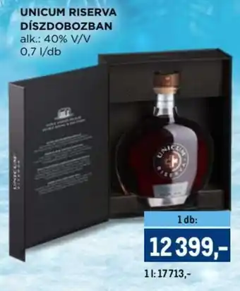 Metro UNICUM RISERVA 0,7l ajánlat