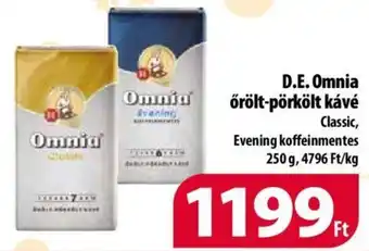 Coop D E Omnia őrölt pörkölt kávé 250g ajánlat