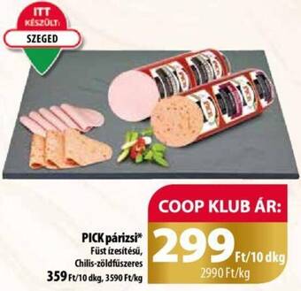 Coop PICK párizsi 10dkg ajánlat